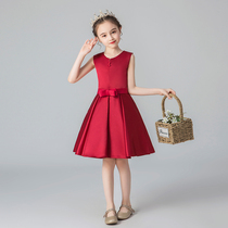 Childrens dress Princess dress Little girl Western style tutu Girl host piano performance suit Flower girl wedding dress