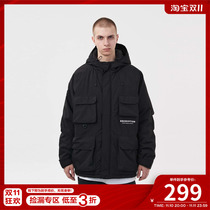 FPA(VENGETICE) Combination pocket functional hooded cotton clothing Guochao brand loose winter winter mens jacket
