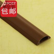 pvc55 trunking thickened arc-shaped trench ground trench installation 1 beautified ground floor anti-stepping walkway plastic