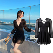 Nazal Micro Fat Mm Sexy South Korea Ins Shady Dress Style Conjoined Big Code Swimsuit Women 2022 New Long Sleeves