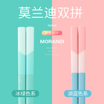 SSH Chopsticks home 2022 new high face value Family non-slip anti-mildew mesh red ins Wind Morandi Alloy Chopsticks