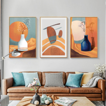 Modern simple living room triple hanging painting porch restaurant still life murals Nordic light luxury sofa background wall decoration painting
