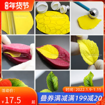 Export quality simulation rose leaf silicone vein compression mold pattern Universal Leaf mold food imported silicone