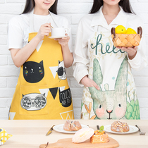 Cartoon ins apron women sleeveless home gown men and women fashion kitchen baking restaurant oil-proof overalls