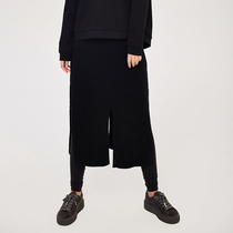 GinGinKing ggk wool skirt anti-Pilling yoga jacquard warm and comfortable Joker Shunfeng