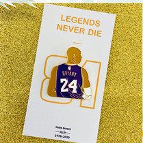 KOBE Fans Around No. 24 Forever Legendary Metal Commemorative Badge KOBE Fans NBA Black Mamba 8