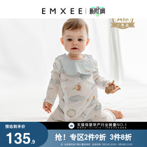 EMXEE Kidman baby clothes newborn baby children conjoined clothes spring autumn climbing clothes nets red baby thin khau clothes