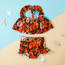 New girls swimsuit small children 2021 summer new foreign style split cute princess swimsuit 3 years old children