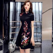 Daily Cheongsam 2020 Season New Young Modified Cheongsam Girly Chinese Style Elegant Slim Dress