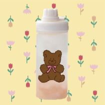 Homemade Hanfeng ins simple frosted cute girl heart muse baby cup water bottle straw student