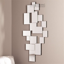 Simple modern living room sofa background wall decorative mirror European style porch mirror dinner side mirror hotel model room mirror customization