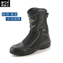 ARCX motorcycle riding shoes and boots motorcycle racing cowhide waterproof boots Road rally shoes four seasons for men and women