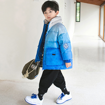 (broken code to pick up the leak) men's children's clothing winter fried street down jacket coat children's 2021 new tide brand foreign boy