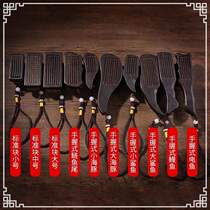 Large ultra-hard pure wild boar bristle brush extra hard brown brush text play walnut small Vajra Bodhi child cleaning tool