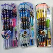  12 leather head pencils HB lead-free poison student writing sketch King glory Jedi survival pencil set