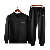 Sweat suit mens autumn and winter New Korean trend two-piece fashion sports youth casual sweater trousers