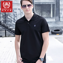 Summer new turn collar short sleeve T-shirt male pure color Paul POLO shirt loose big code t-shirt tide casual half sleeve compassionate