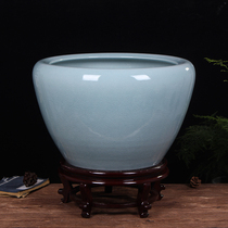 Jingdezhen Ceramic Gold Fish Tank Sleeping Lotus Vat Bowl Lotus Turtle Tank Large Water Vat buy a gig of nine special price promotion