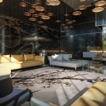 Heng Private new Chinese living room carpet Ink style Sofa Coffee table mat Study Italian light luxury bedroom bedside blanket