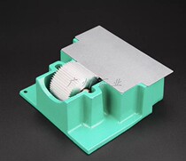 Cast iron new Baiye coarse tooth fine tooth pressure iron leather box bucket bearing wheel leather oil edge tool large capacity