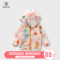 Circle sugar Childrens clothing Girls  coat Spring and Autumn new baby outerwear Baby zipper shirt Childrens hooded top