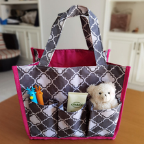 Multi-pocket tote bag makeup toiletry bag baby clothes milk powder storage bag bag is a storage bag portable multi-purpose bag