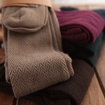 Japans autumn and winter water ripple modal cotton thickened high-quality thermal pantyhose bottoming socks long legs