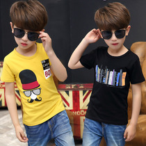 Boys T-shirt 4 short sleeves 5 summer clothes 6 middle and big Children 7 boys 8 Cotton 9 T-shirt 12 children 15 years old summer coat 3