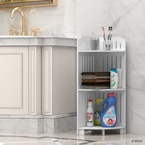 Bathroom shelf Floor-to-ceiling triangular floor-to-floor toilet Toilet corner finishing sink Bathroom storage rack