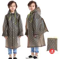 Childrens raincoat kindergarten baby Primary School students thick boy girl waterproof poncho belt bag EVA tasteless