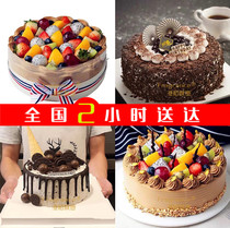 Chocolate Net red fruit birthday cake Ili city city Kuitun city Kurla cream cake shop