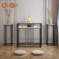 Modern minimalist bilayer chaetheon for the throne Buddha stands for table fairy table incense case Home Buddha statue The table is dedicated to the table burning incense