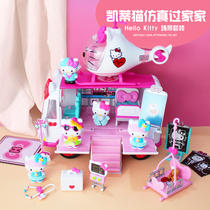 hello kitty hello kitty toy ambulance rescue plane big passenger plane set girl House