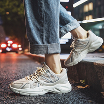 2021 mens shoes spring new ins net red shoes mens Korean version of the trend shoes wild Hong Kong wind sports daddy shoes