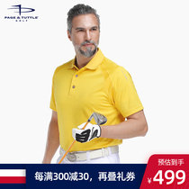 American PT New Golf short sleeve T-shirt mens summer lapel breathable quick-drying polo shirt Golf jersey