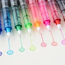 Not class 1 color straight liquid ball pen 0 5mm large capacity signature pen Student gel pen office water pen