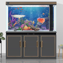  Fish Tank Stickers Self-adhesive aquarium background stickers goldfish tank stickers Fish tank background painting goldfish pattern stickers Waterproof