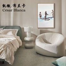 Caesar Branca sloth sofa Nordic style tatami relaxation brief approbation Creative Balcony Small Sofa