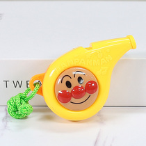 Japanese Bread Anpanman Childrens Whistle Whistle Childrens Silver Rooster Musical Instrument Lanyard Toy Baby Gift