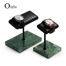 Multi-Pawney High-end Marble Watch Show Shelf Toshop with a counter-containing display holder for a display-free table