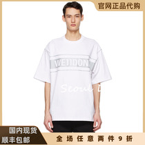 we11done official website 20ss laser reflective letter printing loose t-shirt welldone short-sleeved