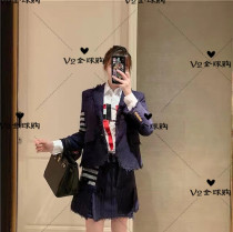 (V2)Thom Browne 19SS small fragrant wind four bars thin fashion suit skirt skirt