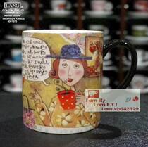 Foreign trade boutique LANG Mark Cup Standard American Mark Color Cup Mifela Coffee Cup with hand cup 21
