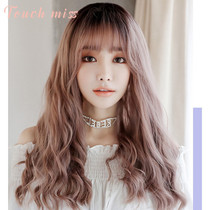 TOUCH MISS Full TOP wig Female medium long female natural fluffy big waves Micro-curly curly cute round face
