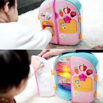 High-end Korean Talingmei childrens double-door refrigerator custody game play house girl educational toy with lamp 6-