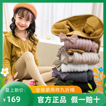 Trendy Barra girl Butterfly knot soft even pantyhose Autumn winter CUHK Tong High waist Vertical striped Princess Dancing Sox