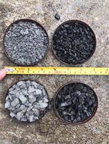 Black gravel Sharp corners Black stone dry landscape stone Rice melon seed stone Garden landscaping black gravel