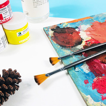 Fan pen nylon fishtail brush oil brush gouache brush gouache pen double number nylon brush umbrella pen elastic soft professional nylon brush