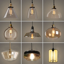 Nordic Chandelier Creative personality restaurant retro bar living room clothing store glass single head chandelier