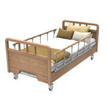 Custom Aged Care Home Self-Solid Wood Bed Old Age Apartments Aging Institution Central Furniture Community Bed Customised Furniture